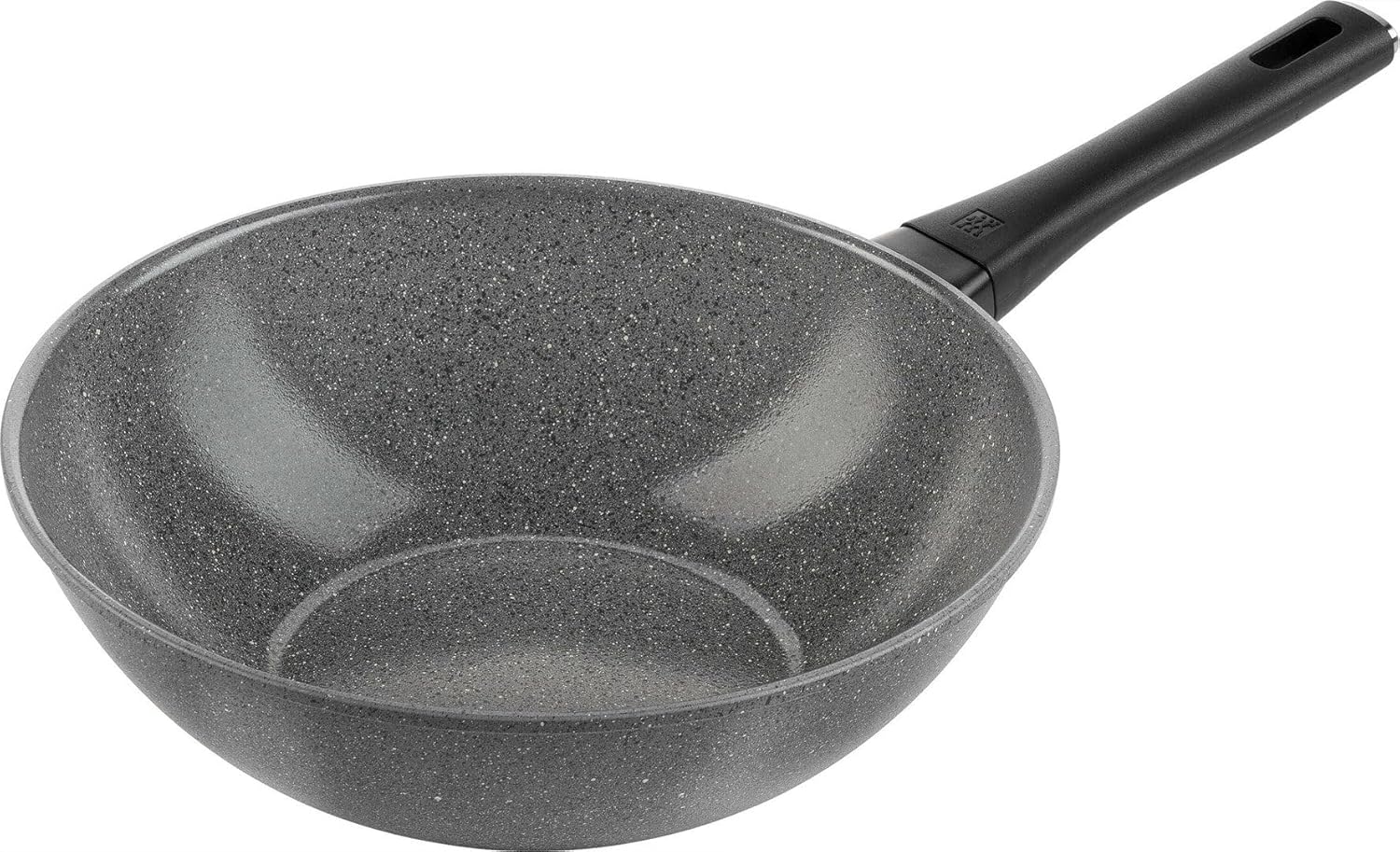ZWILLING Terreno Plus Wok, 28 cm, Aluminium, Titanium forstærket keramisk non-stick-belægning