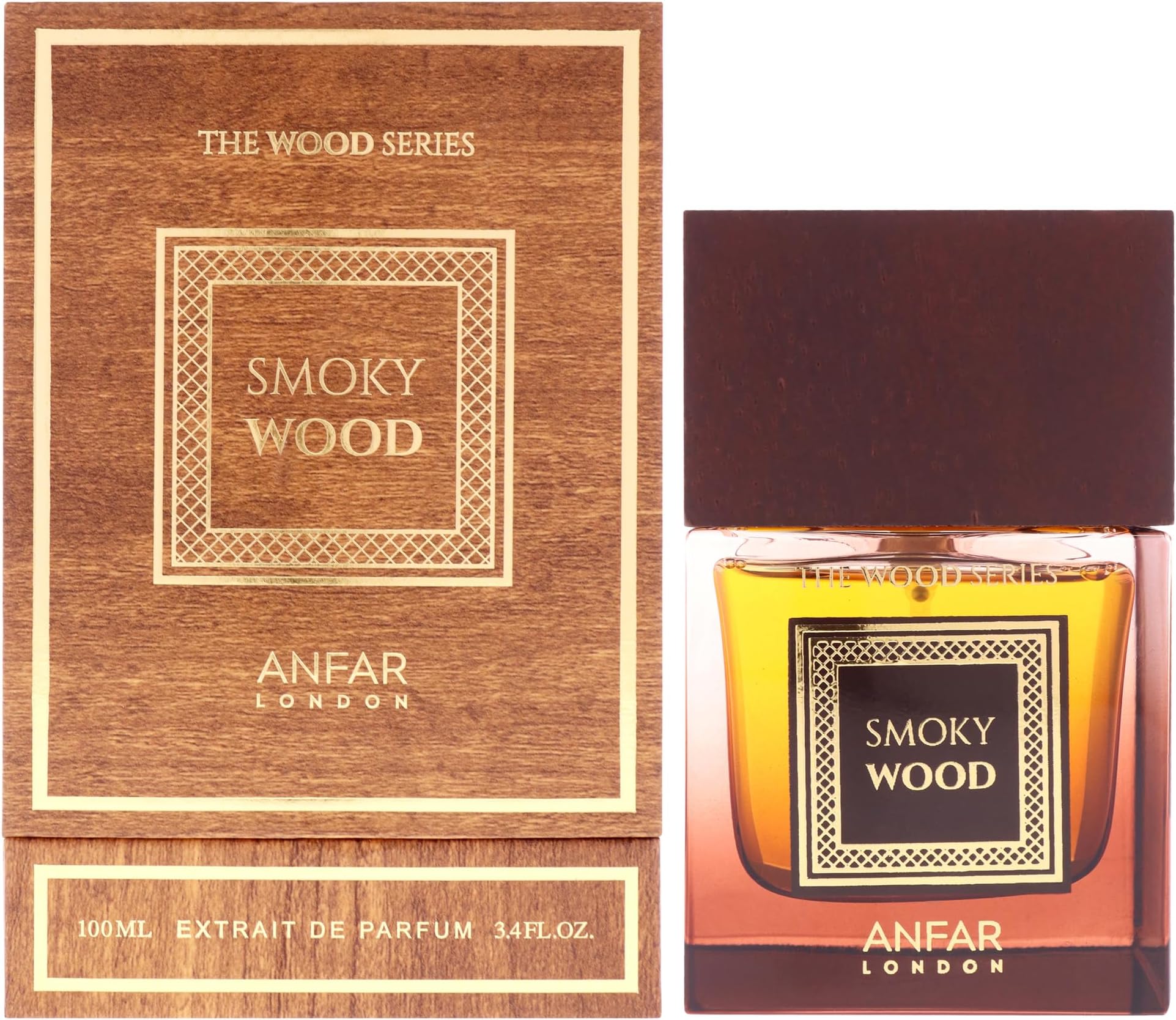 Anfar London - Smoky Wood by Anfar for Men - 3.4 oz Extrait De Parfum Spray