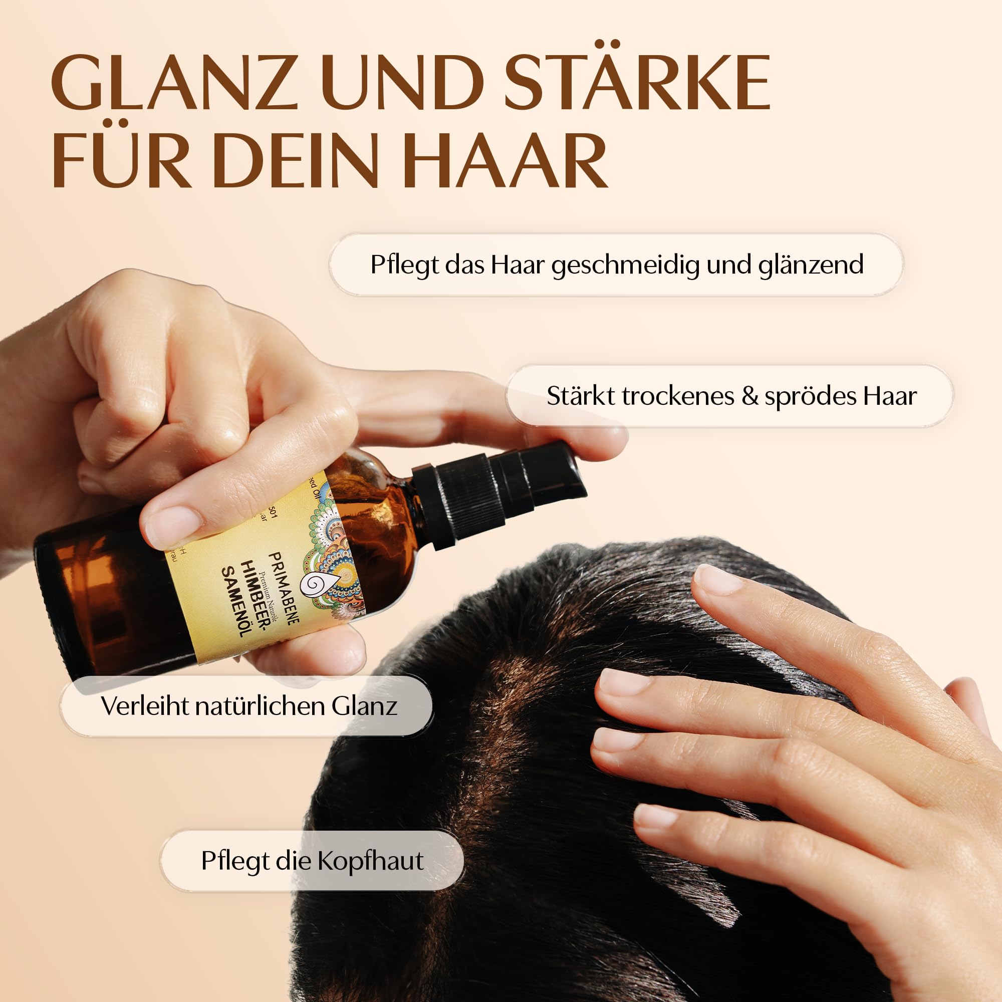 100% Himbeersamenöl - 100ml - rein & kaltgepresstes Himbeersamen Öl für Hautpflege, Haarpflege & Sonnenschutz - Himbeeröl reich an essentiellen Fettsäuren, Antioxidantien & Omega-3