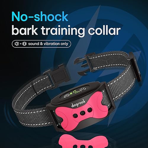 Miniatura 2 de Collar antiladridos recargable inteligente sin golpes para perros pequeños, medianos y grandes, control de ladridos impermeable con 5 niveles de