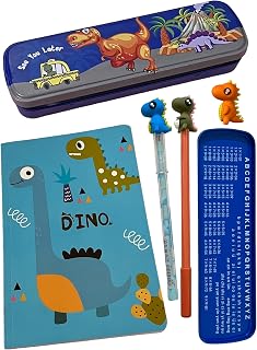 Le Delite Dinosaur Theme Metal Pencil Box for Kids - Case Stationary Organizer - School Supplies for Kids Boys -Pack of 6 ... Price In India
