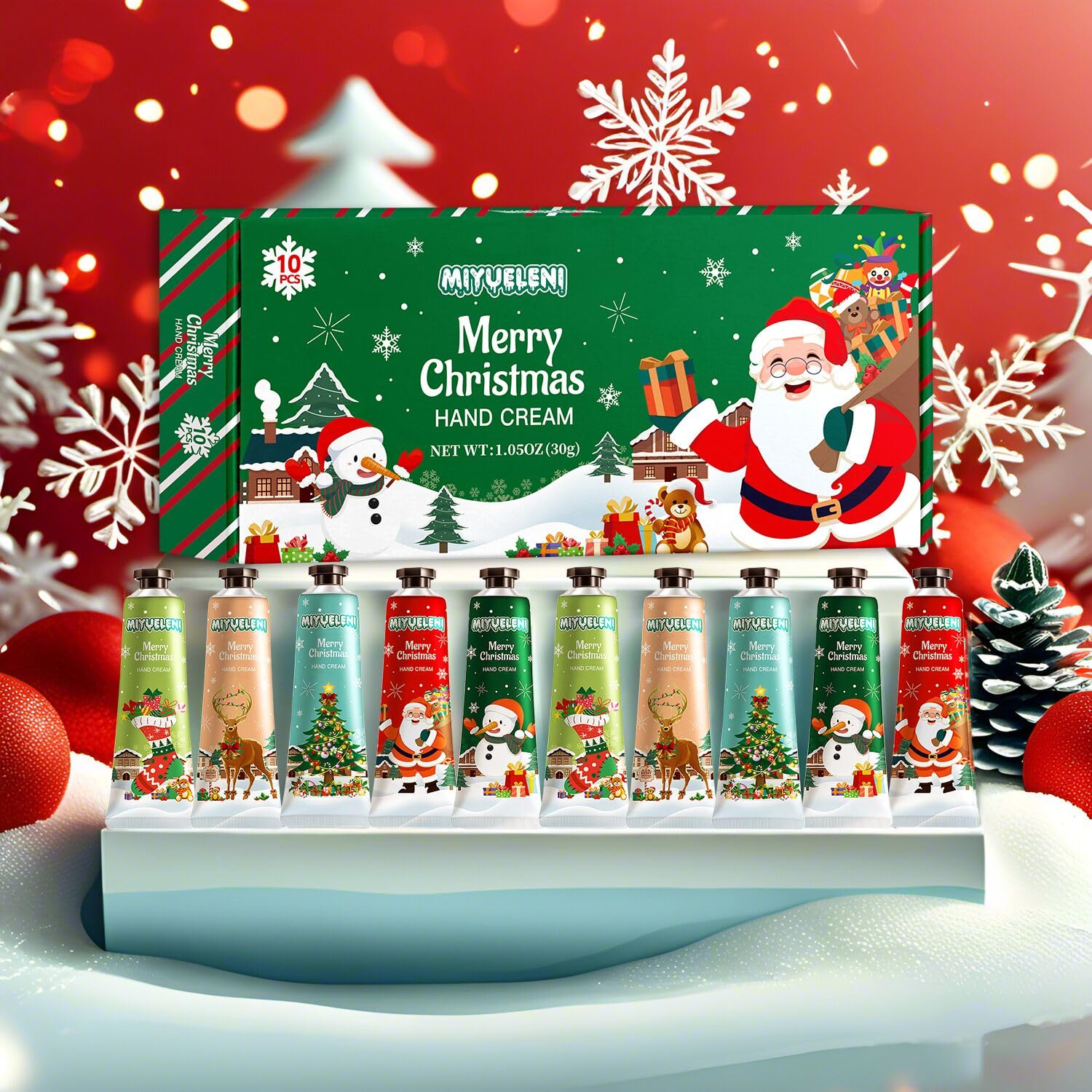 Amazon.com : MIYUELENI 10 Pack Christmas Hand Lotion Gifts Set