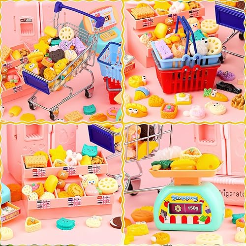 Miniatura 10 de 80 piezas de botellas de comida y bebida en miniatura para juguetes de la casa de muñecas de simulación accesorios de cocina mini juego de casa de