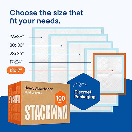 Miniatura 7 de Cambiadores desechables paquete de 100 Almohadilla de pañales para bebé, cachorro y perro - Almohadillas para orinar y Wee - Forro de entrenamiento