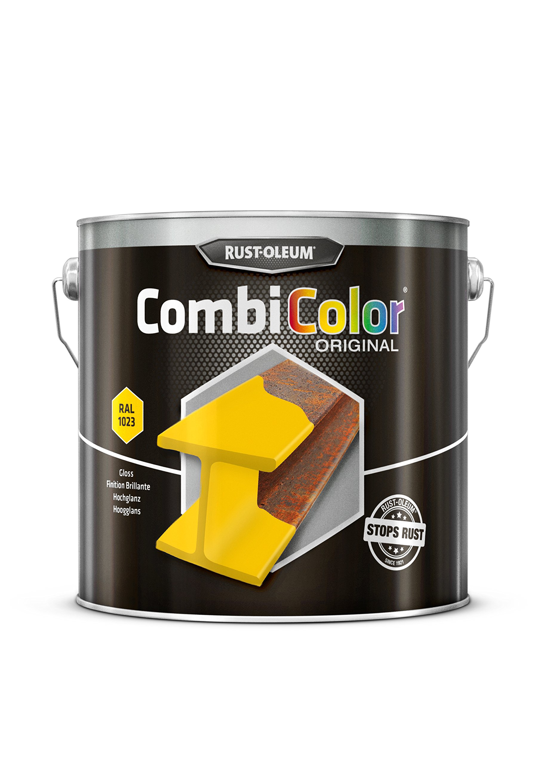 RUST-OLEUM 7344.2.5 COMBICOLOR metal protection, direct to rust, Traffic yellow
