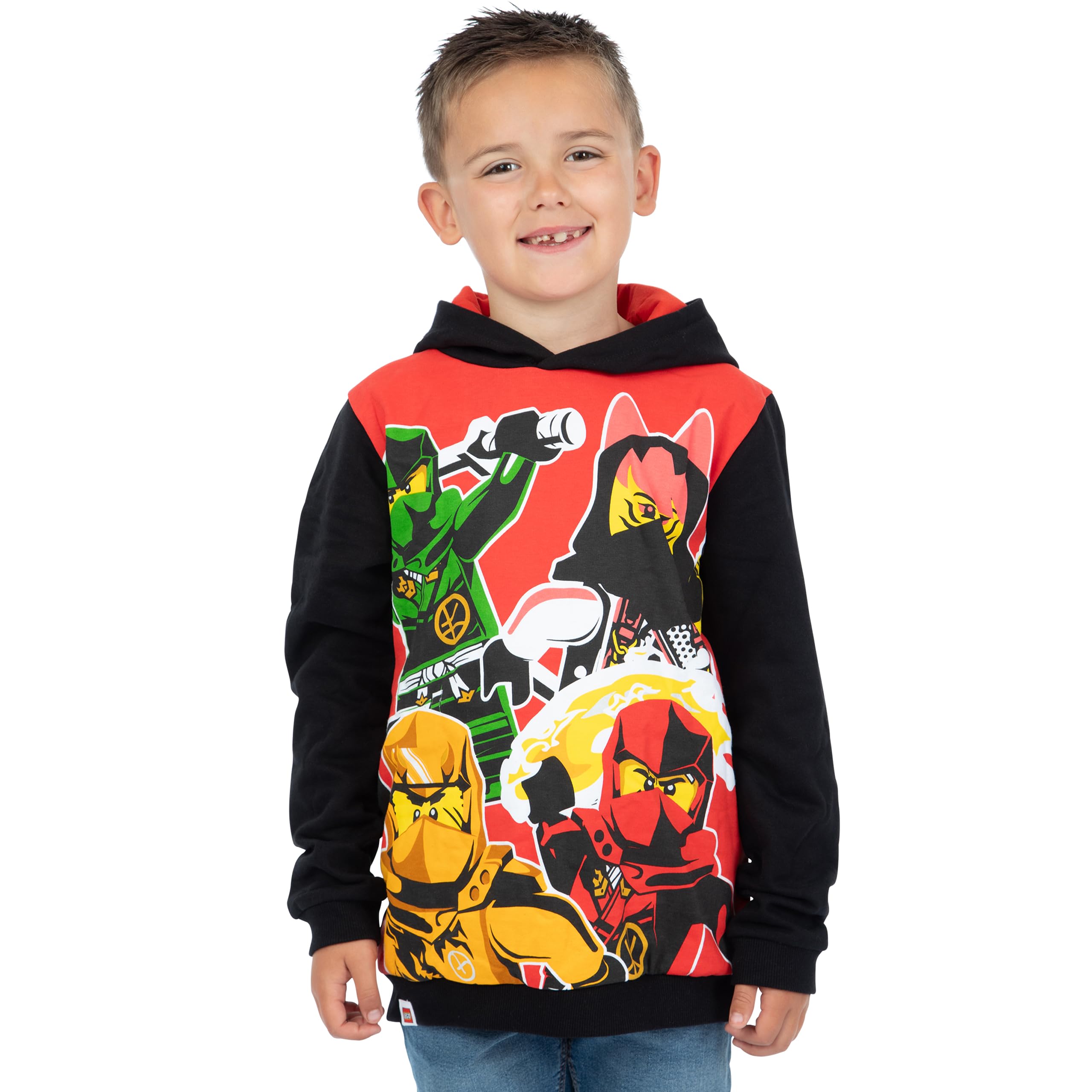LEGO Ninjago Chłopięca Bluza Z Kapturem | Kai, Lloyd, Jay I Nya Bluza Z Kapturem | Bawełniana Bluza | Ninja Bluzy Dla Chłopców