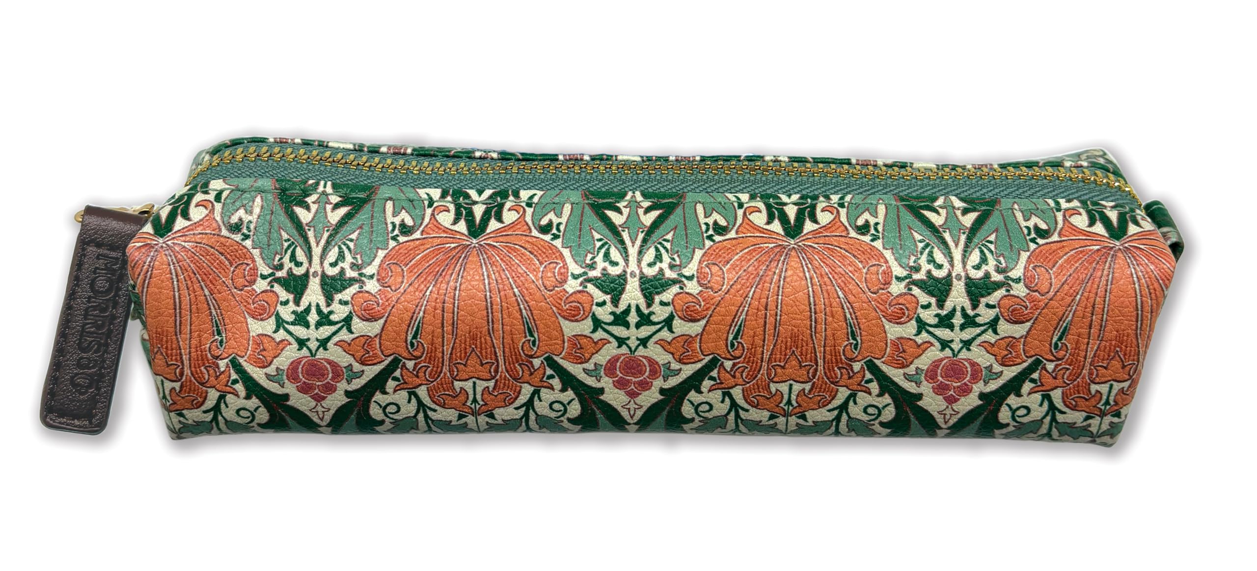 GBCC Morris & Co Pencil Case – Classic Floral Design – Zip Closure – 19 x 4.5 x 4.5 cm