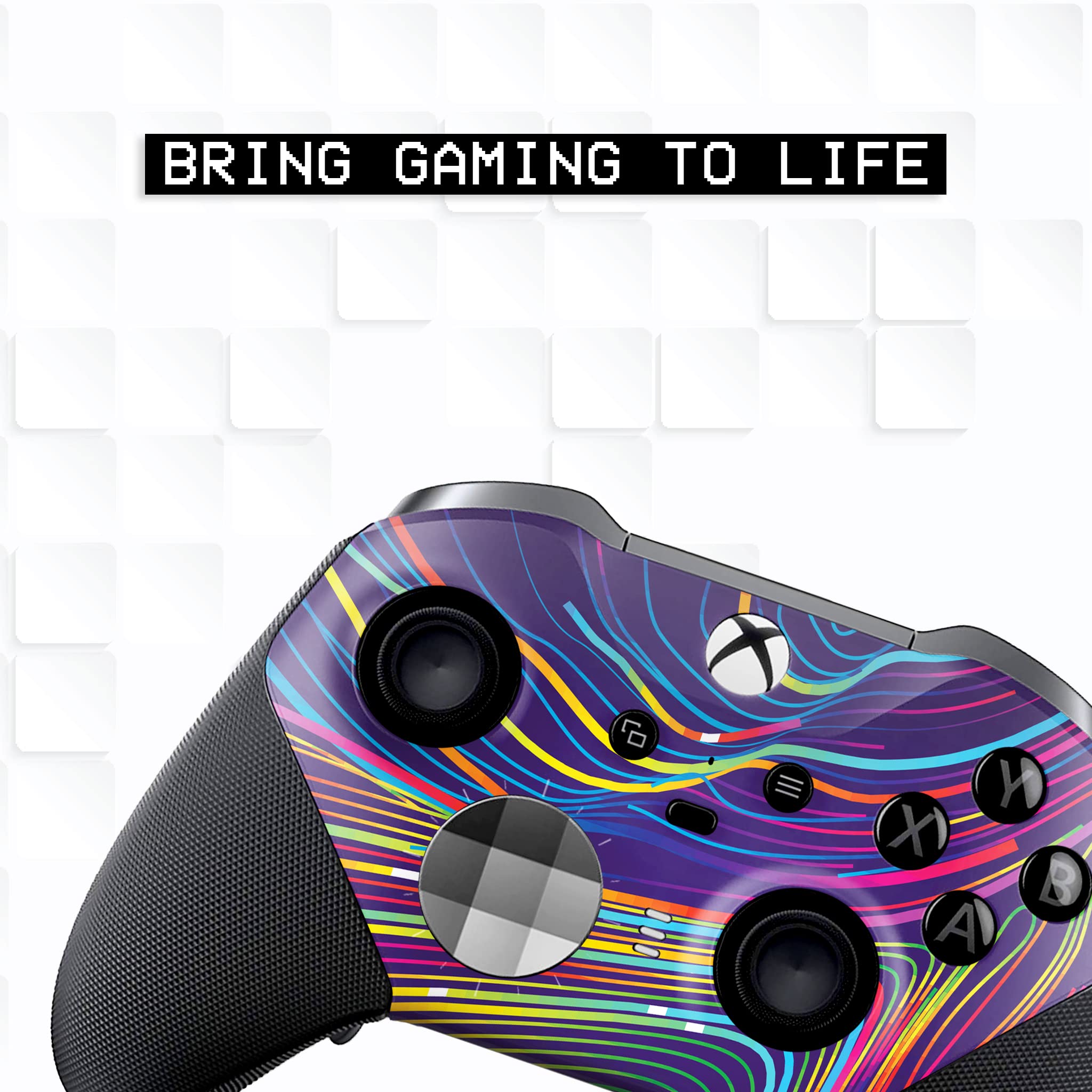 BCB Controller Customised for Elite Controller Wireless. Original Elite Series 2 Controller Compatible with Xbox One / Series X & S Remote Control. Customized with Water Transfer Printing (Not a Skin)