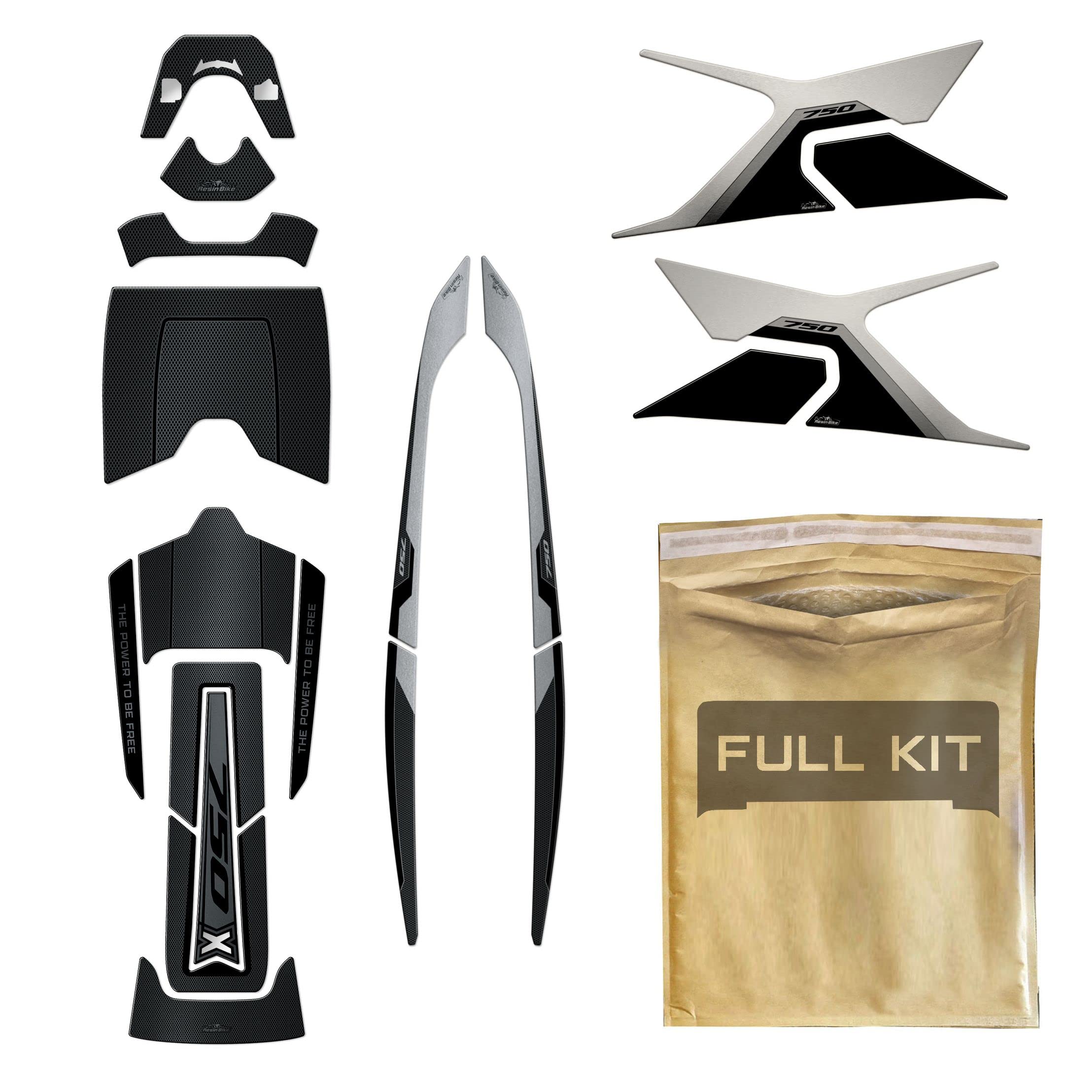 2 Adesivi In Resina 3D Protezione Fianchi Compatibili Per Moto Honda - Foto 2