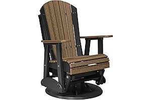 LuxCraft Poly Adirondack Outdoor Swivel Glider Chair: Unparalleled Comfort in Your Outdoor Haven