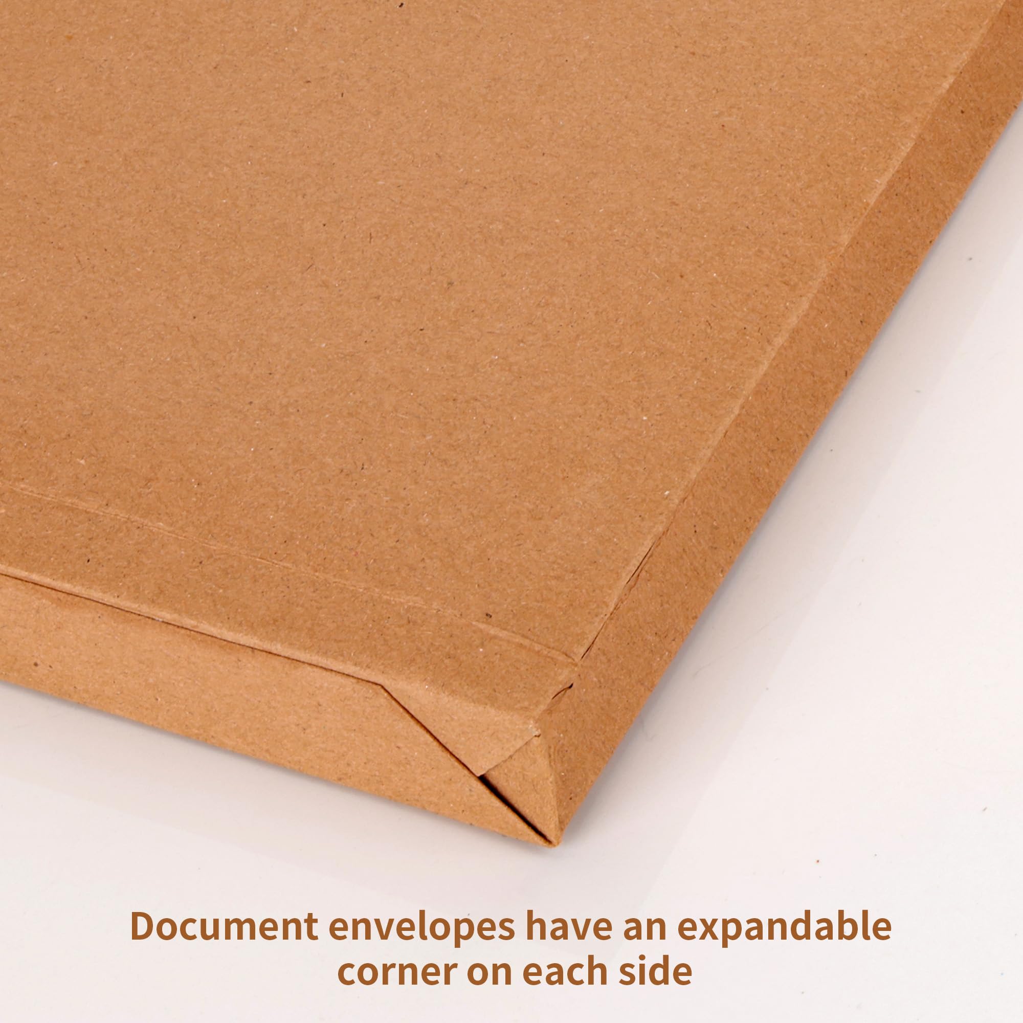 WeeGoo 30 Pcs A4 Kraft Paper String Envelopes, 34243 cm Brown Large Expandable Gussetted Envelopes with String Closure, Catalog Document Envelope for Business Office Home - Image 4