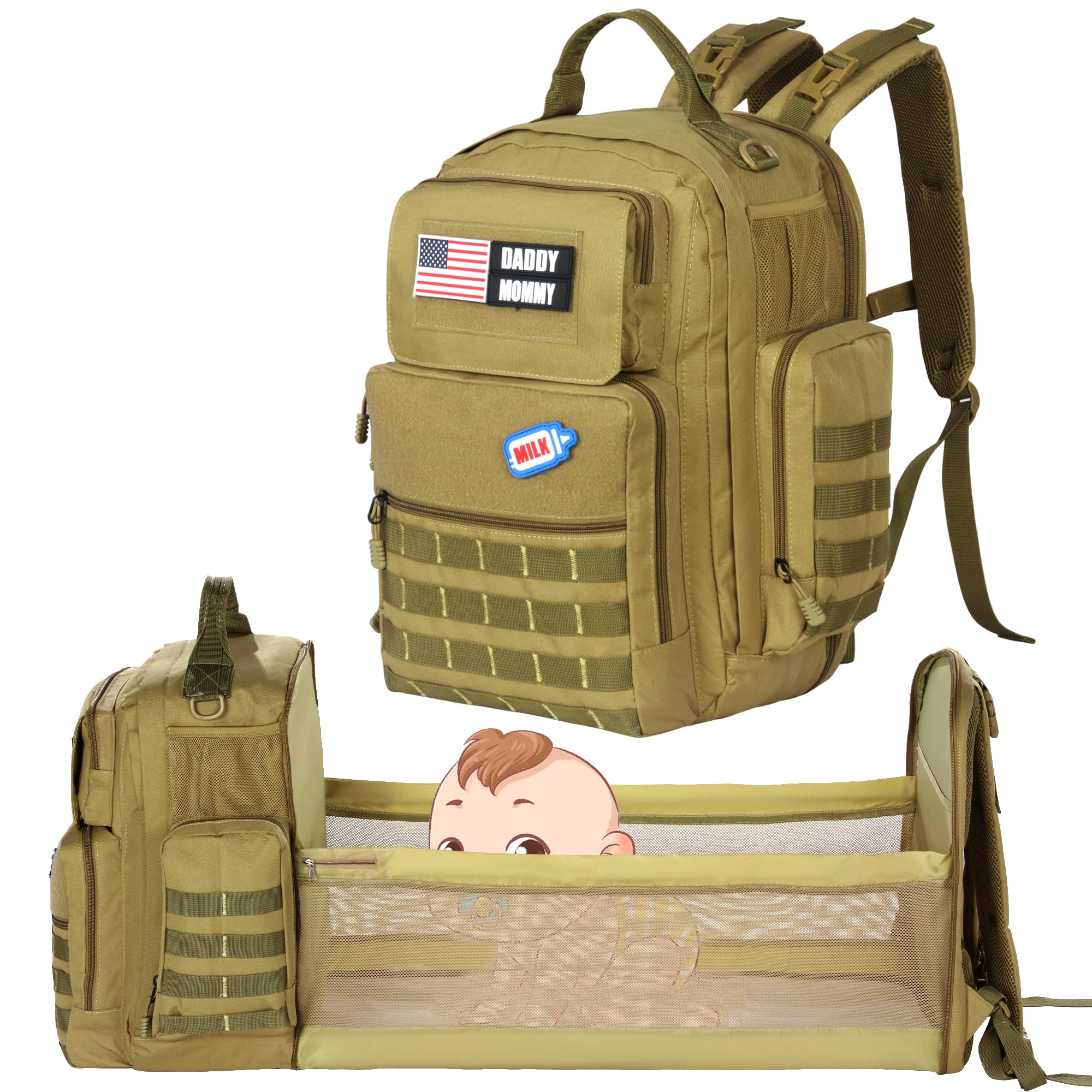 Daypack Tactical Baby Bag For Dad Colorland Tactical Diaper