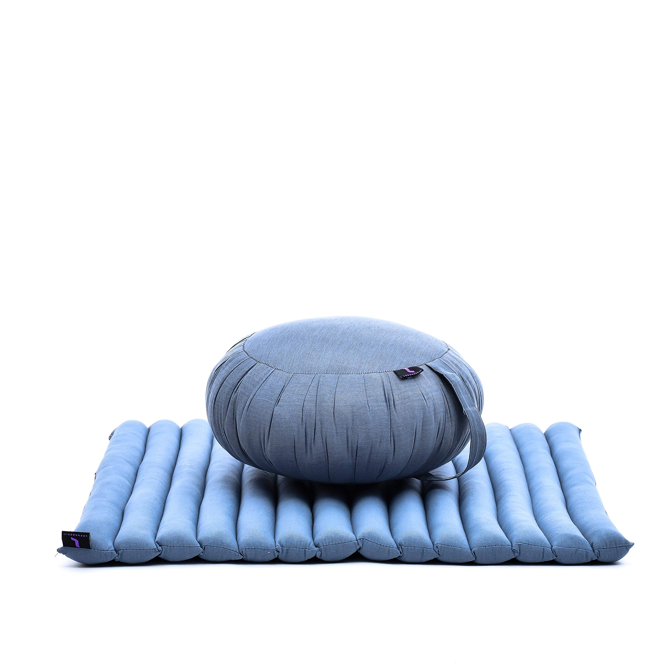 LeewadeeZafu and Zabuton Kapok Meditation Set, 30x28x10 inches, CL13 - Anthracite