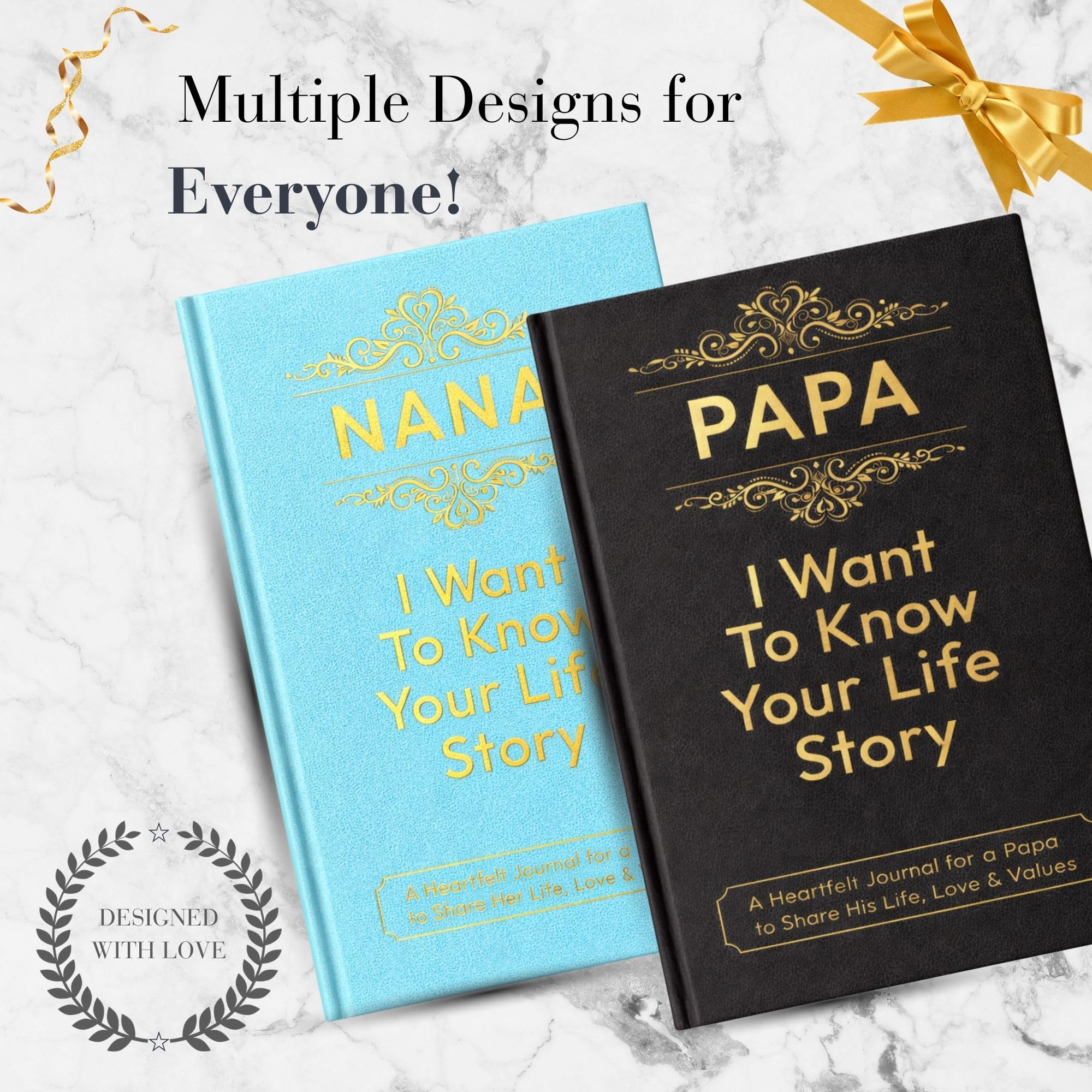Diario de cuero con texto en inglés «Papa I Want to Know Your Life» (tapa dura) – Regalos para papá para Navidad o cumpleaños – Comparte su historia de vida – Regalo ideal para el Día del Padre de