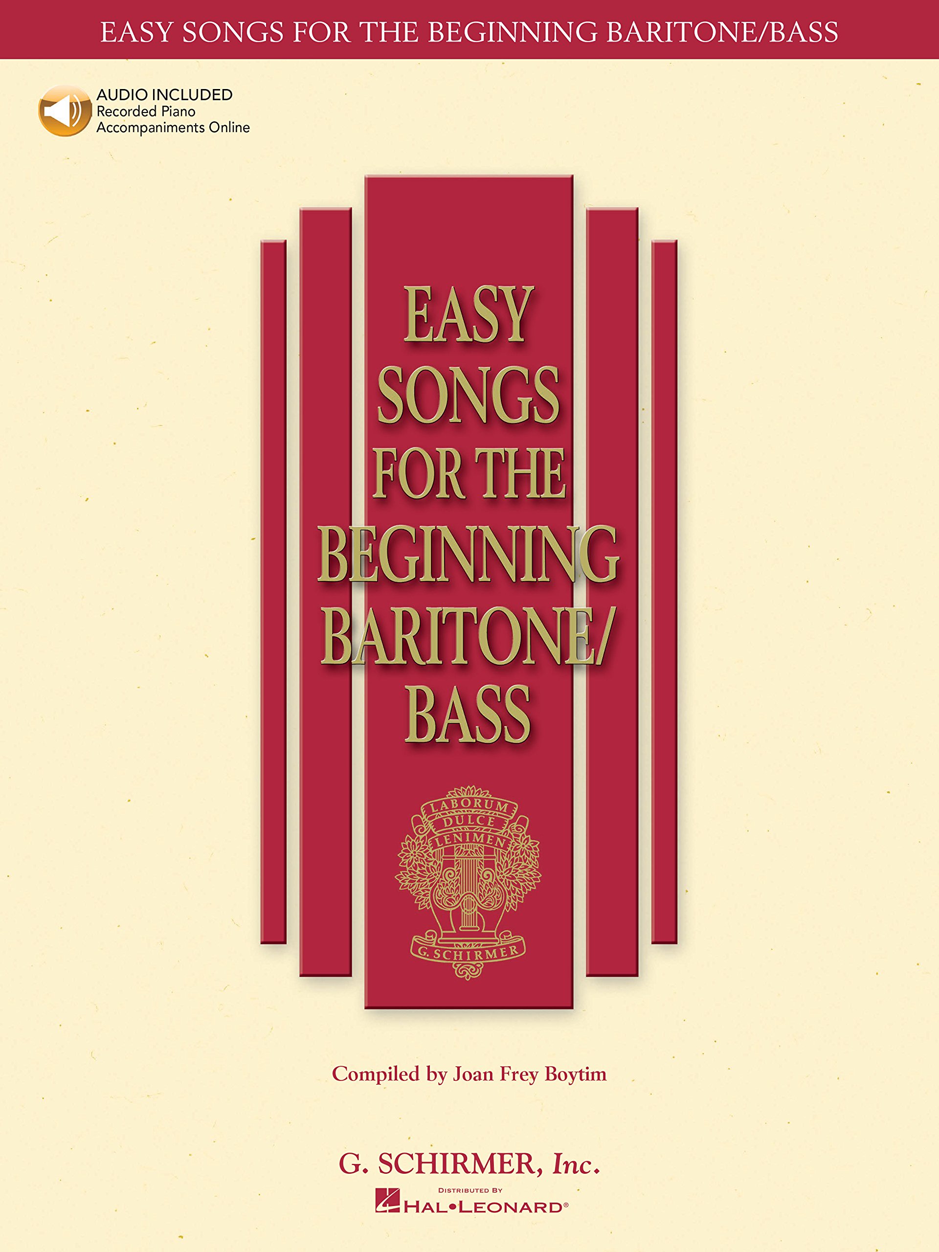 Easy Songs for the Beginning Baritone/Bass (Easy Songs for Beginning Singers)
