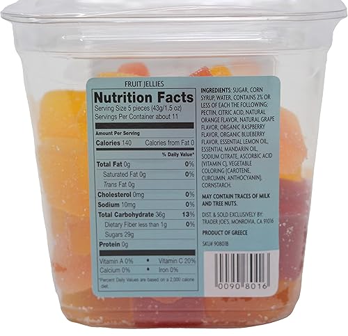 Miniatura 2 de Paquete de gelatinas de frutas Trader Joes. Dos paquetes de 16 onzas de aperitivos naturales y sin gluten.