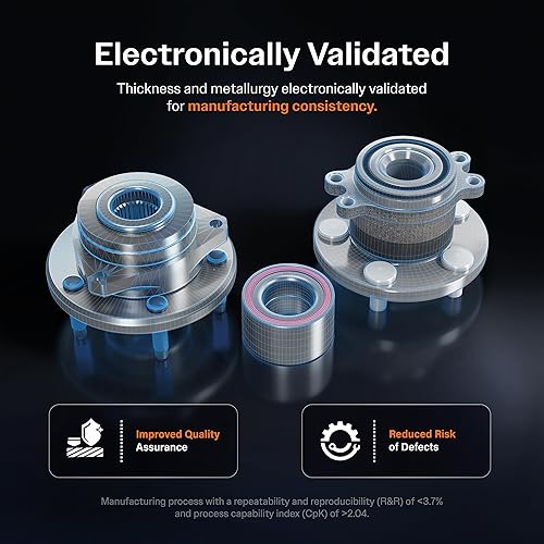 Miniatura 8 de Conjunto de cubo de cojinete de rueda delantera 70-515177 para Ford F-150