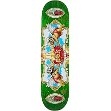 DGK Skateboards Ortiz Oracion Skateboard Deck, Green with Angel Graphics, 8.06 x 31.8 Inches, Wood Popsicle Shape