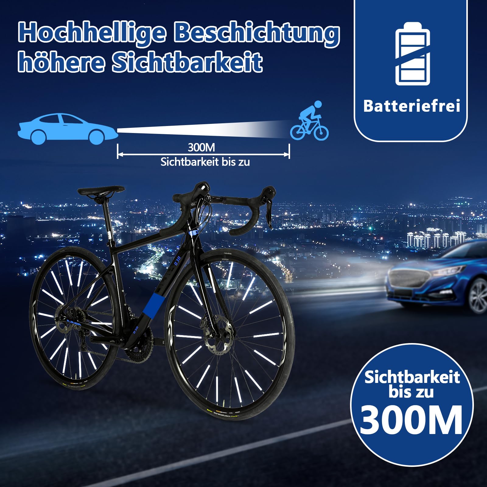 96 sztuk odblasków na szprychy roweru, widoczność 360°, odblaski rowerowe dla dzieci i dorosłych, alternatywa dla kocich oczu, akcesoria rowerowe, akcesoria rowerowe, rower górski, ebike w