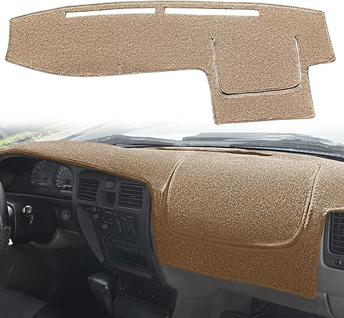 Yiz Cubierta de tablero de salpicadero, alfombrilla personalizada para Toyota 4Runner 1996 1997 1998 1999 2001 2002 (beige) J84