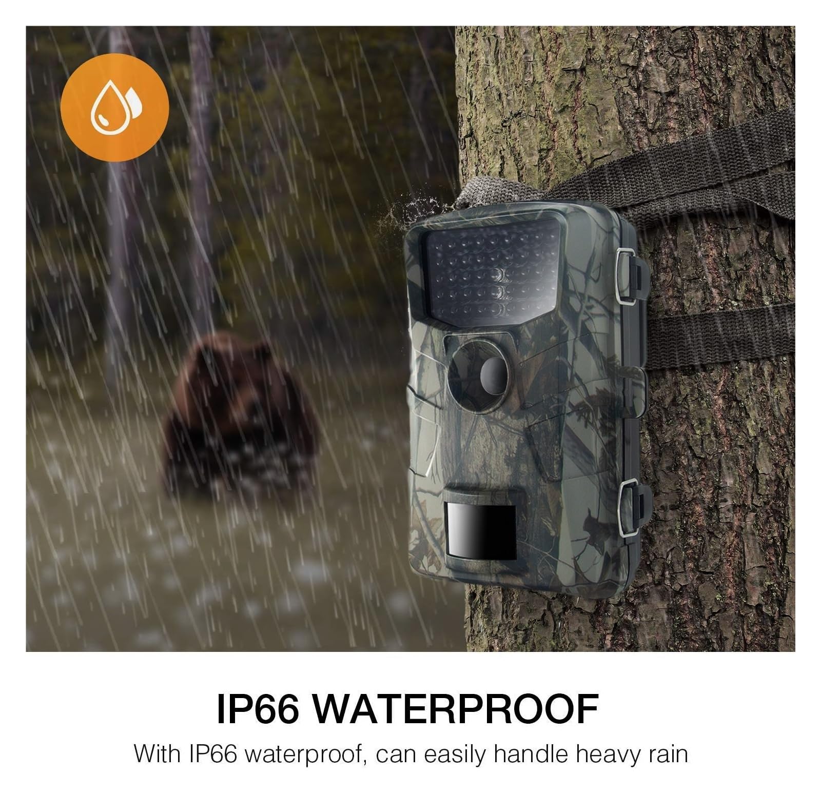 VChics Caméra de Chasse, Trail Camera 2.7K 48MP 940NM Caméra De Chasse Infrarouge Suivi Vitesse Déclenchement 0.3s IP66 Starlight Vision Nocturne Piège Jeu Cam