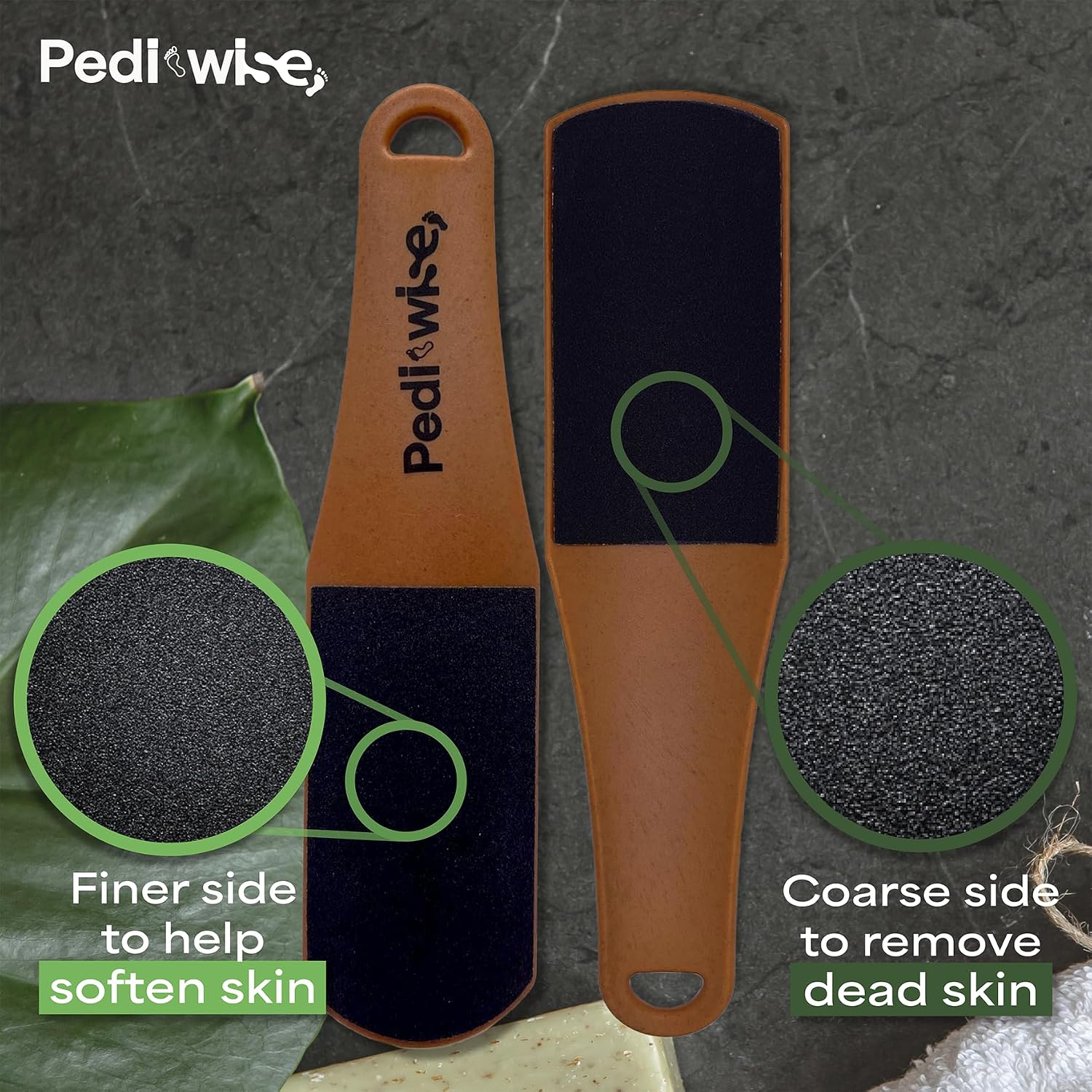 Professional Foot Scrubber Foot File for Dead Skin & Callus Remover - Extra Large Double Sided Pumice Stone for feet - Recommended by Podiatrists