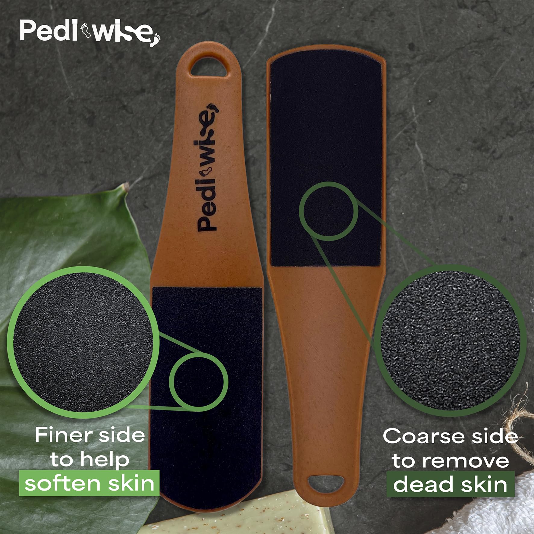 PEDI-WISE Double Sided Foot File – Extra Large Professional Foot Rasp ...