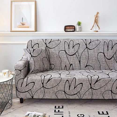 Miniatura 4 de Jerliflyer Funda de sofá, Fundas elásticas universales antideslizantes de impresión elástica a prueba de polvo Funda protectora de cojín de muebles