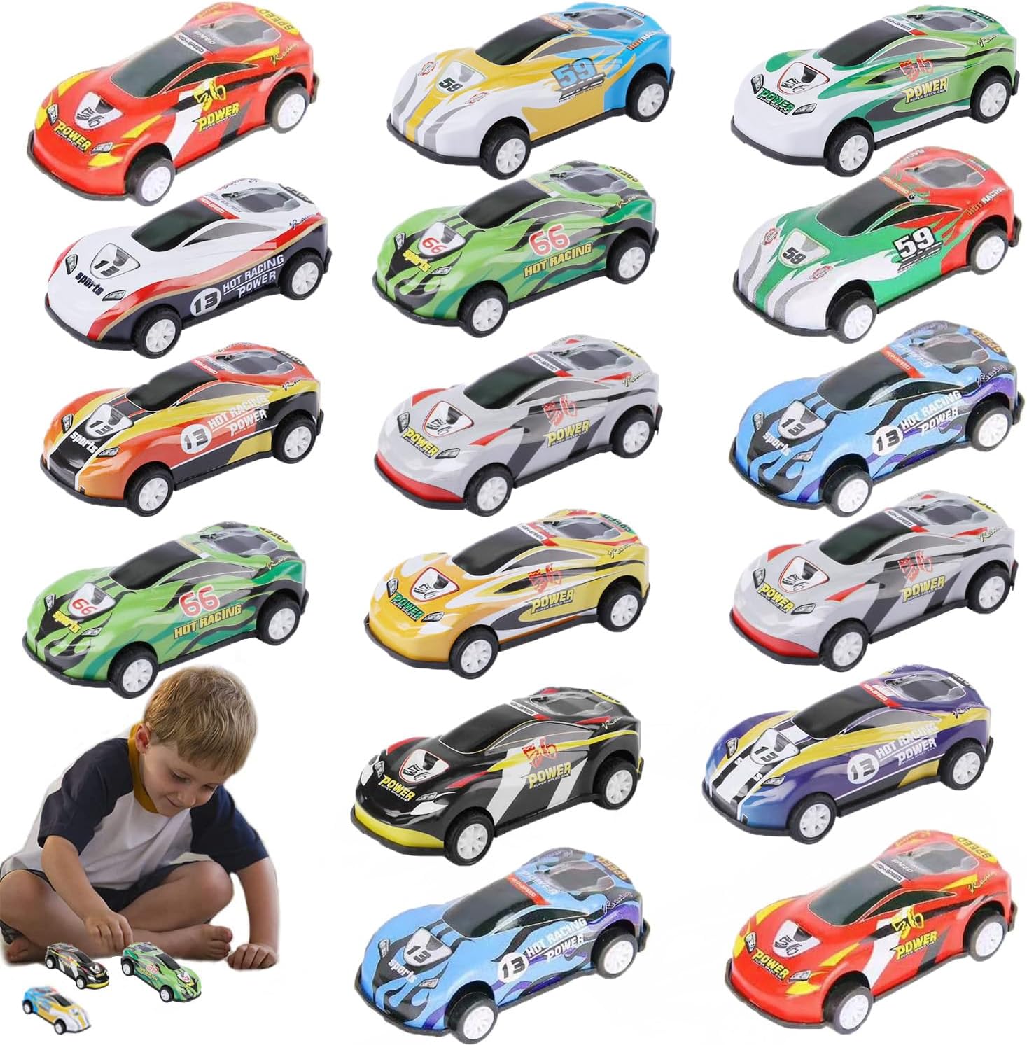 SEWSAW Aufziehauto Matchbox Auto Set Auto Zurückziehen Stunt Car