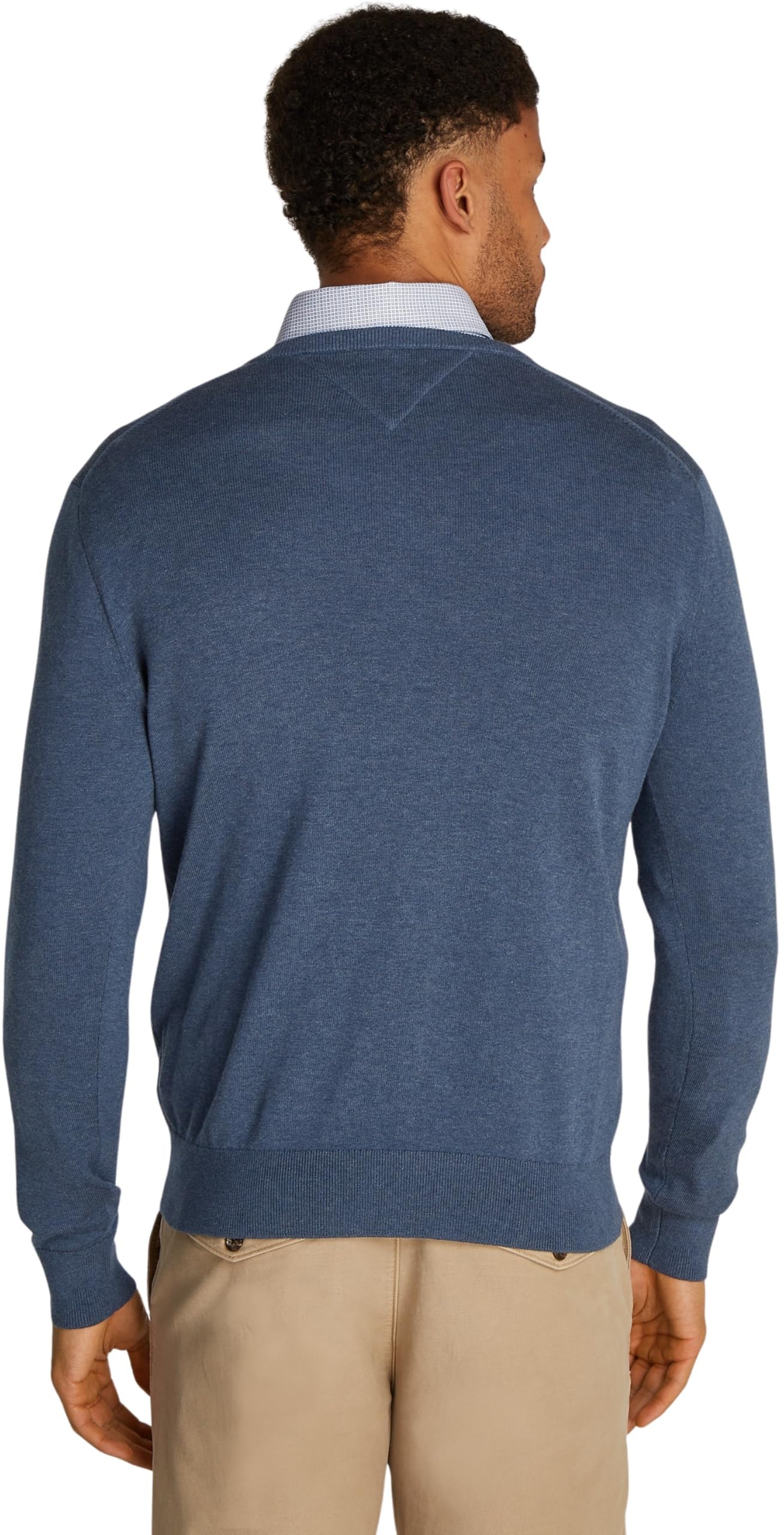 Tommy Hilfiger Uomo Pullover Essential Cotton Scollo a V