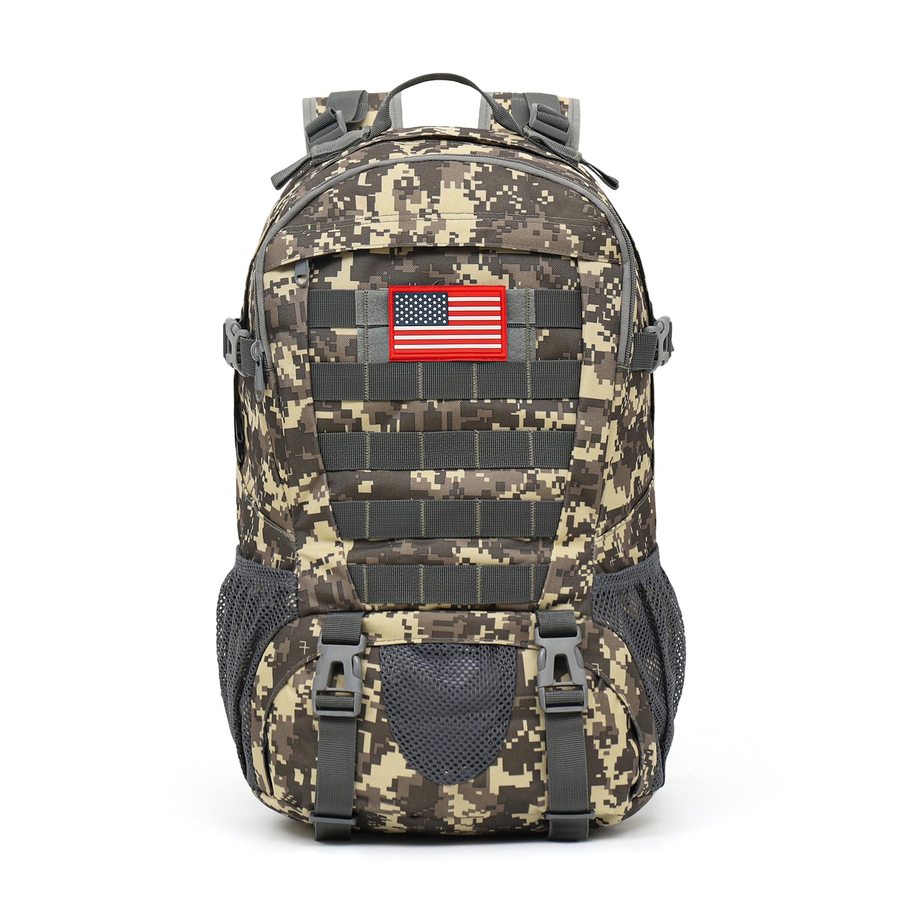 Qimailer Camo Backpack,Small Tactical Backpack for outdoor,Military Teen Boys Backpacks for School 30L