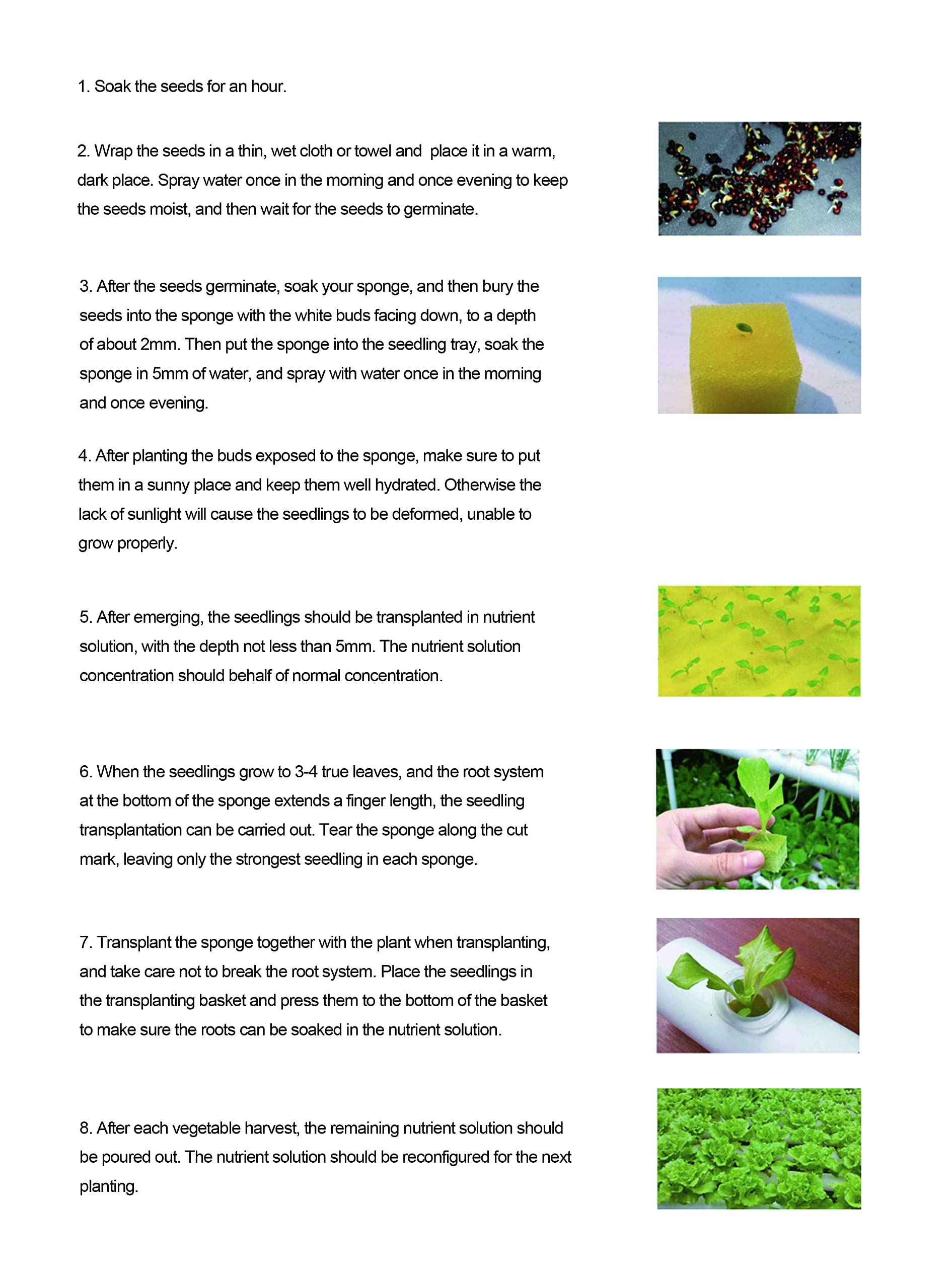 Sistema di coltivazione idroponica, tubi in PVC-U per uso alimentare, kit di sistema di giardinaggio con circolazione dell'acqua per verdure a foglia (1 strato, 54 fori)