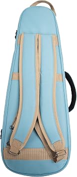 KIWAYA KLC-Sop/SB Soprano Size Ukulele Light Case (Long Neck Compatible, Durable, Lightweight, Storage Shoulder Included) Sky Blue