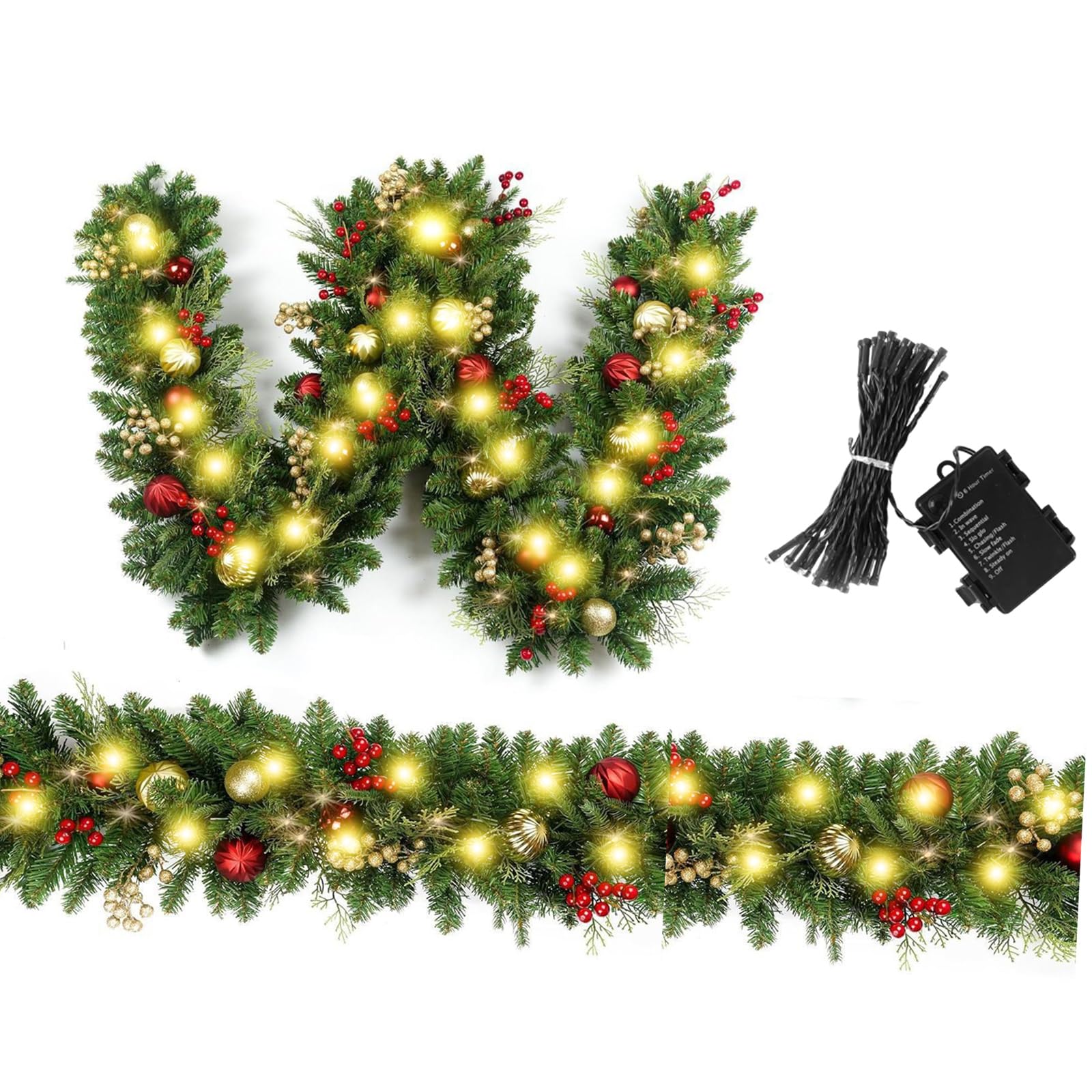 Xjdzineq Sturdy PVC Christmas Tree Vine Garlands Party Scene Backdrops for Indoor Outdoors Holiday Homes Decoration Holiday Scene Backdrops