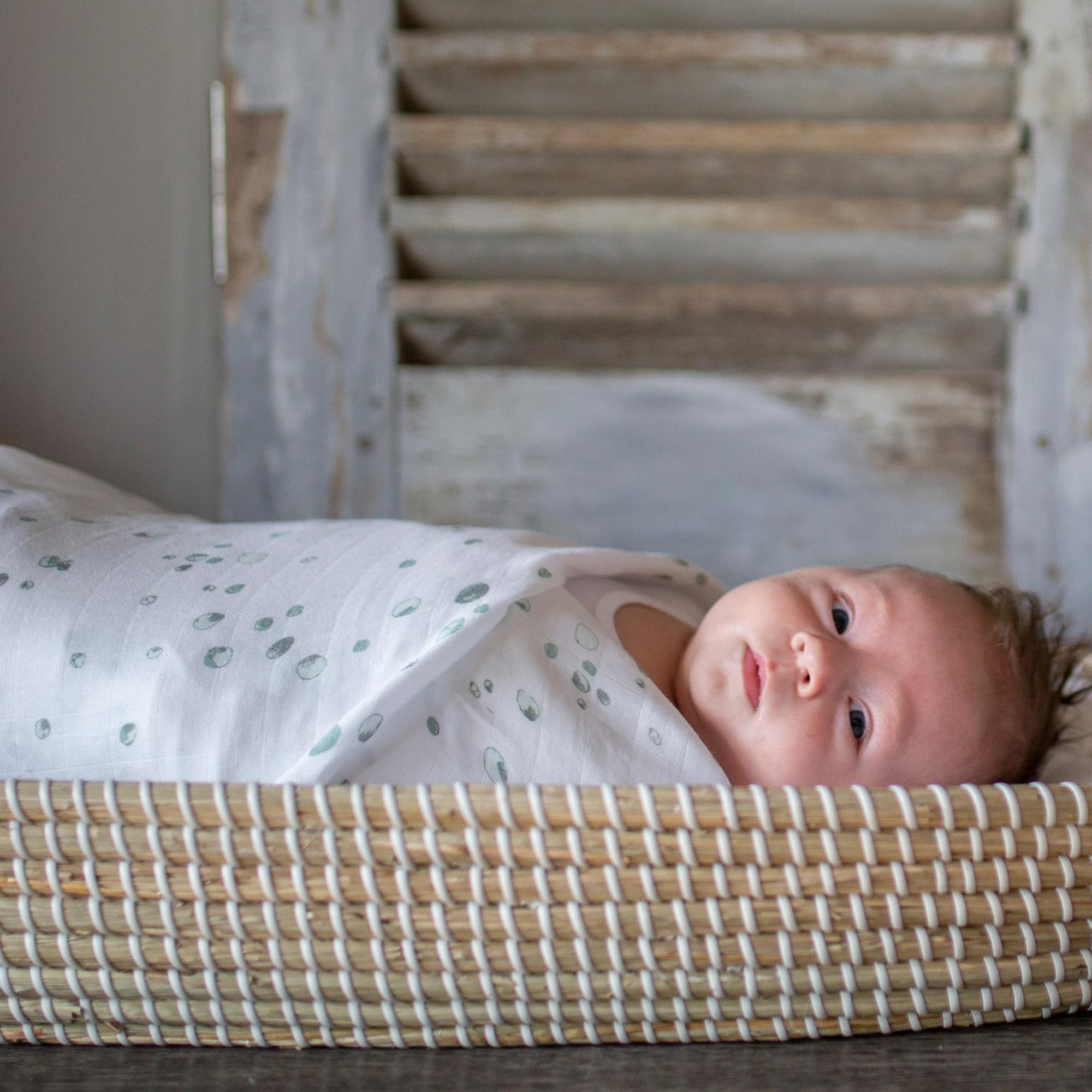 Little Bamboo Baby Wrap Zestaw 3 teli mussola 120x120 cm Grigio Whisper
