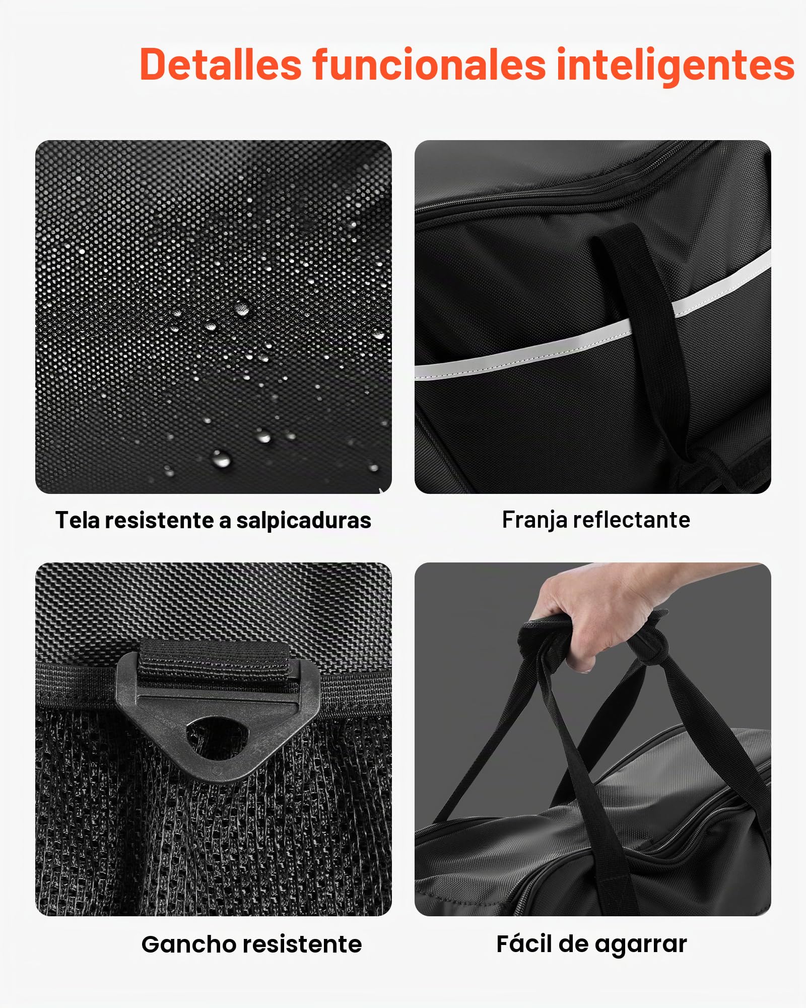 VEVOR Bolsa Interior para Alforja de Motocicleta de 18 L, para Equipaje de Viaje, Compatible con Harley Davidson Touring Road/Street Glide/Electra Glide/Road King 1993-2022, 450 x 265 x 155 mm