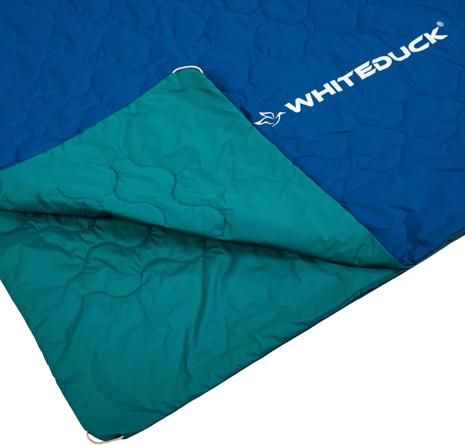 WHITEDUCK Trailside Camp Blanket | Wearable Outdoor Camping Blanket with Magnetic Closure, Insulated Packable Travel Quilt, PFAS-Free Water-Resistant Quilt, 75"x52" Alpine Current