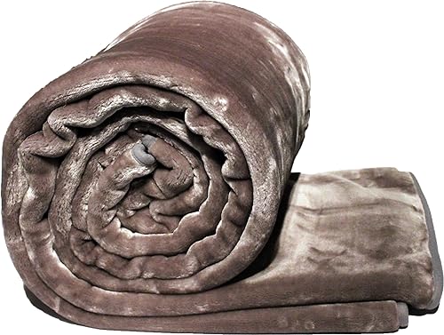 Miniatura 3 de SOLARON Queen Size 78" x 94" Manta de visón coreano sólido gris