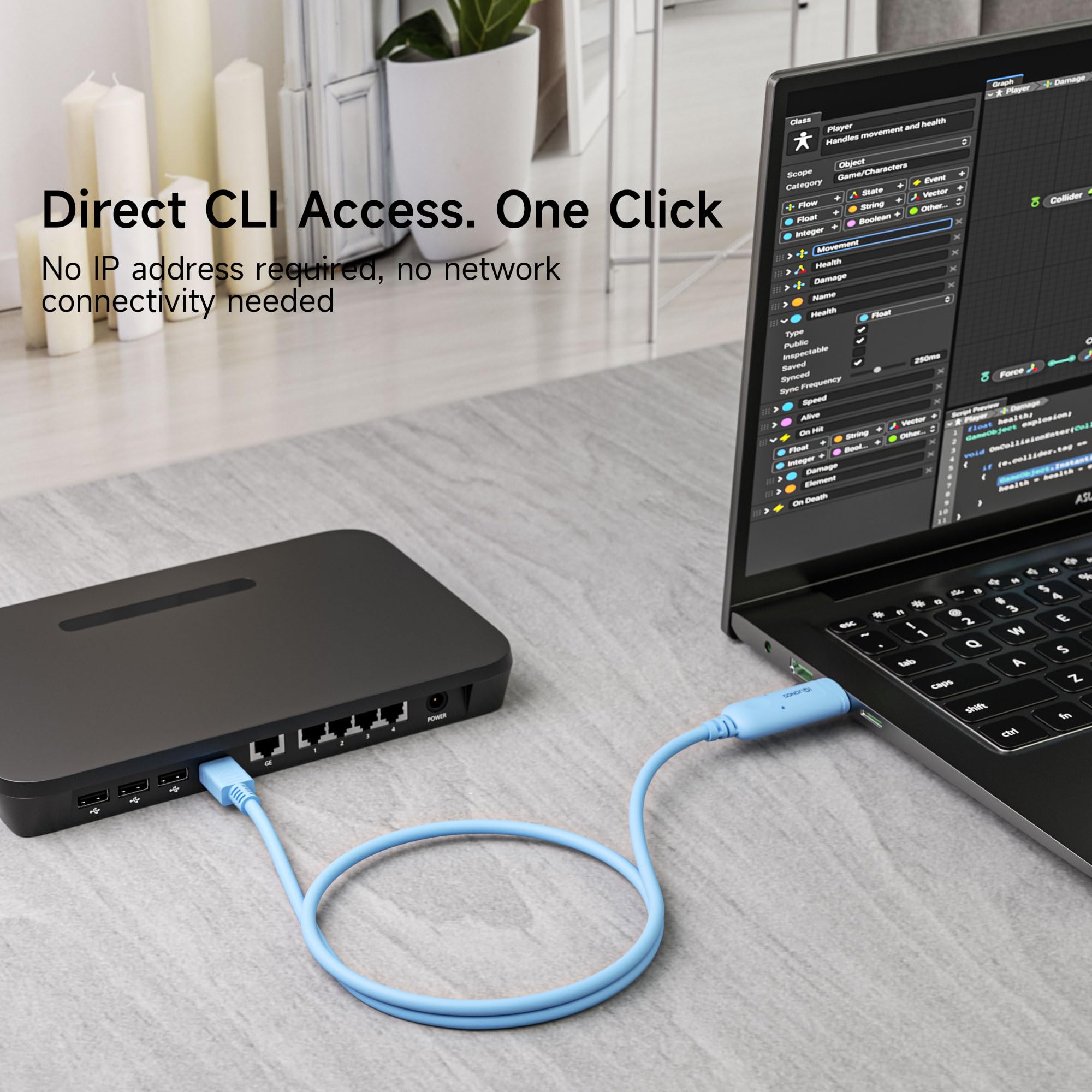 Cable de consola FTDI USB a micro USB, cable de consola USB 2.0 compatible con punto de acceso inalámbrico Extreme AP305C, para Aruba AP203 AP303 AP505 AP515 A535 AP555