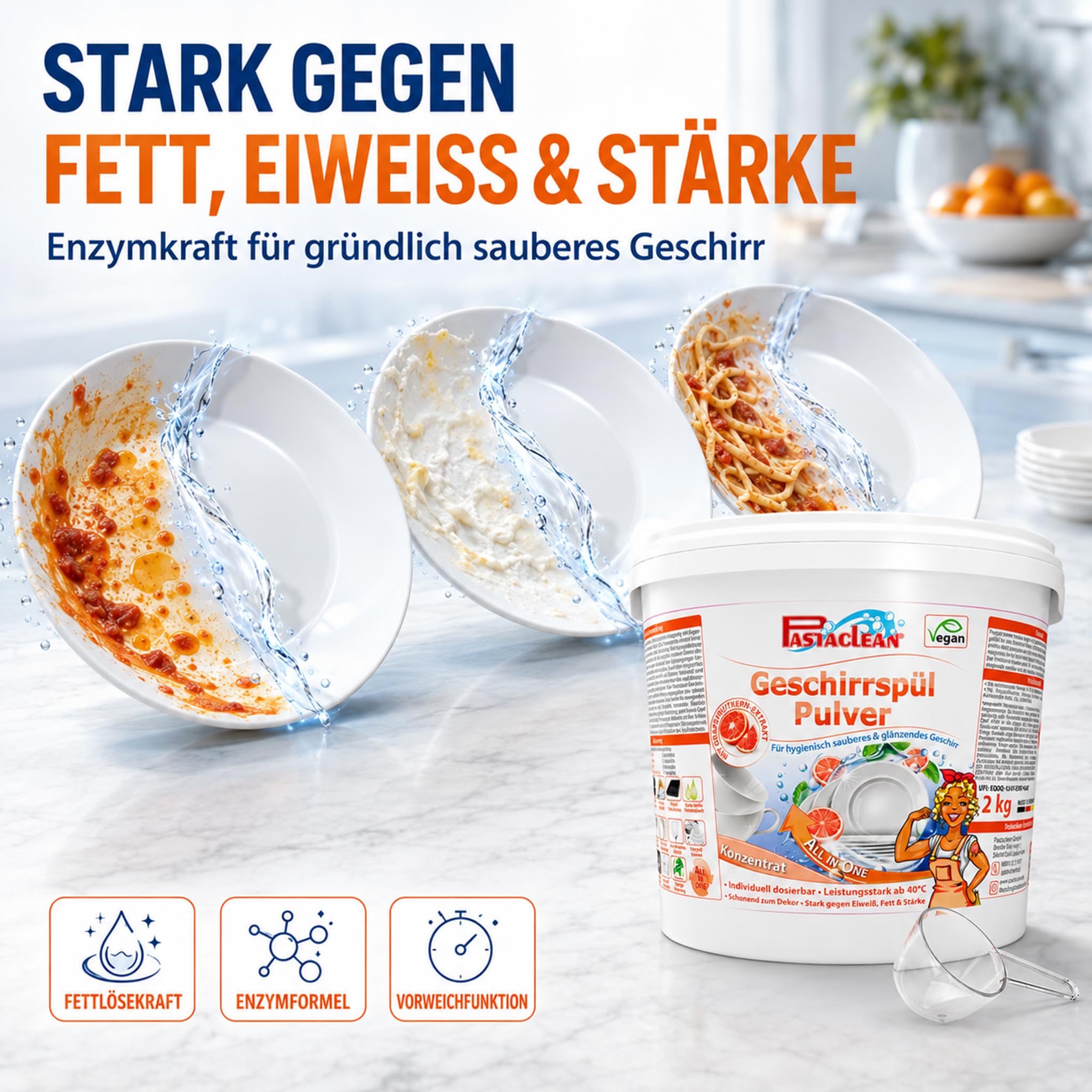 Pastaclean Poudre pour lave-vaisselle - 2 kg