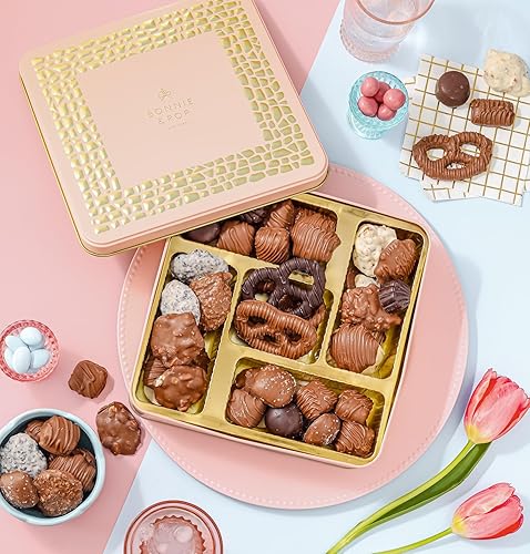 Miniatura 7 de Cesta de regalo para mujer caja de regalo de chocolate para mujer juego de regalo principal para el día de la madre mamá esposa novia amante