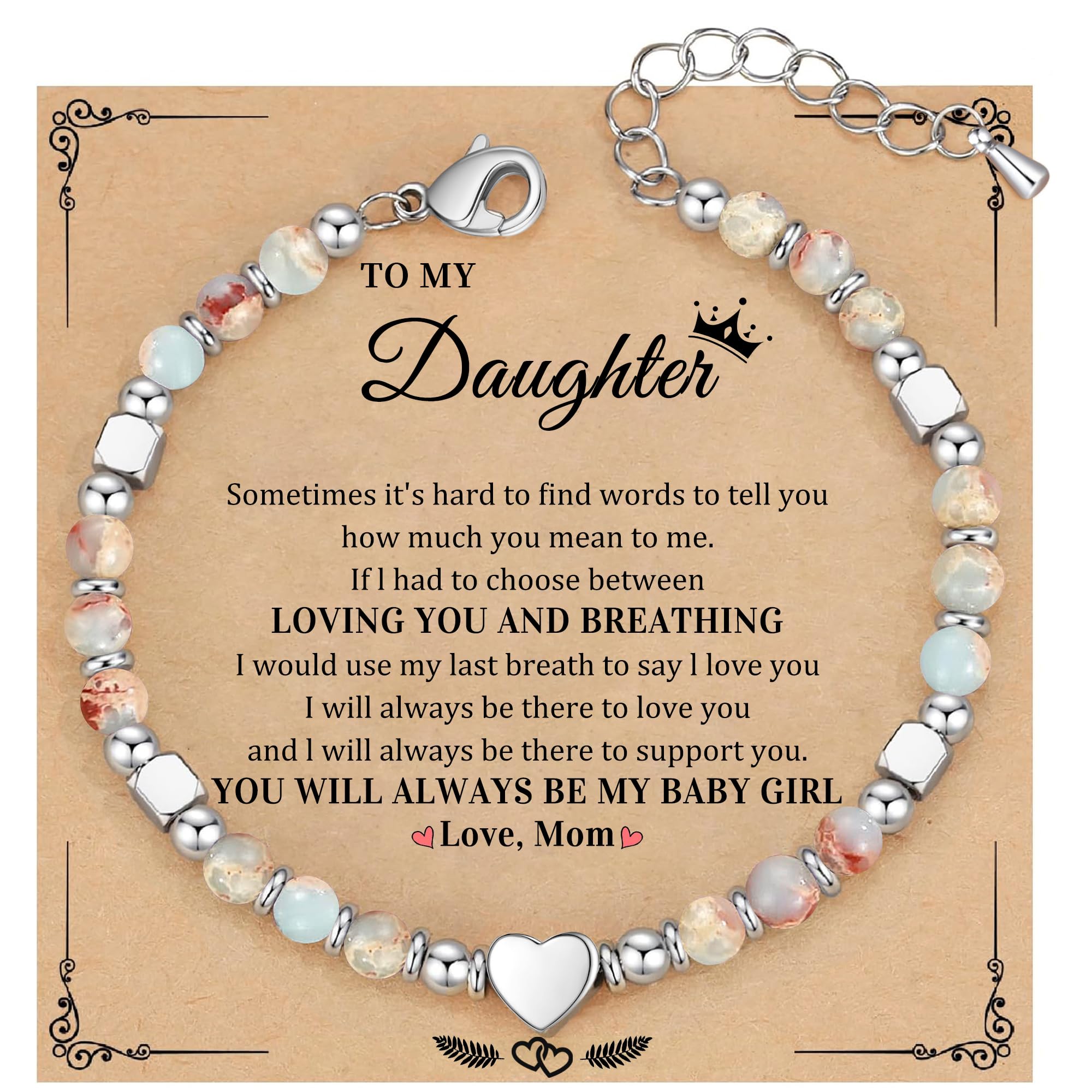 Best Friend Bracelet Gifts for Women Sister Bestie, Christmas Gift for Teens Mom Daughter Granddaughter Birthday Gift for Her Stocking Stuffers