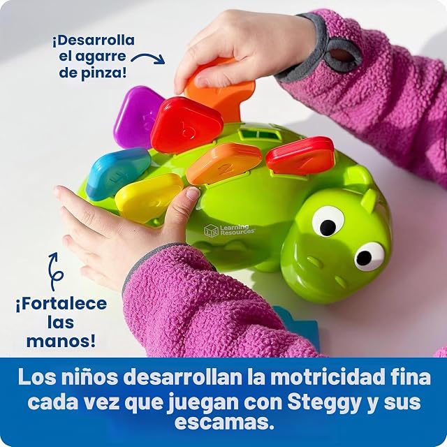 Foto 3 de 7 de Learning Resources Steggy, el Dinosaurio para Practicar la motricidad Fina