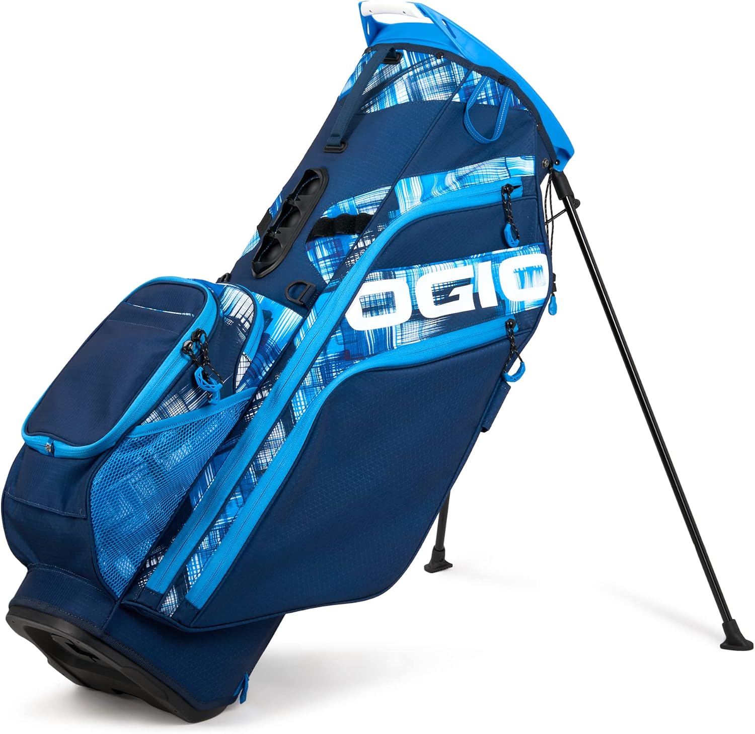 OGIO 2023 WOODE Hybrid Stand Bag (Blue Hash) Sports