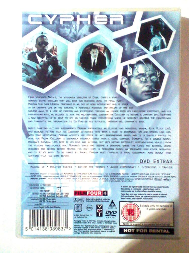 零[Hz] 【Get Ahead AXIZM】 DVD Amazon.com: Cypher [DVD] : Jeremy Northam, Lucy Liu, Nigel