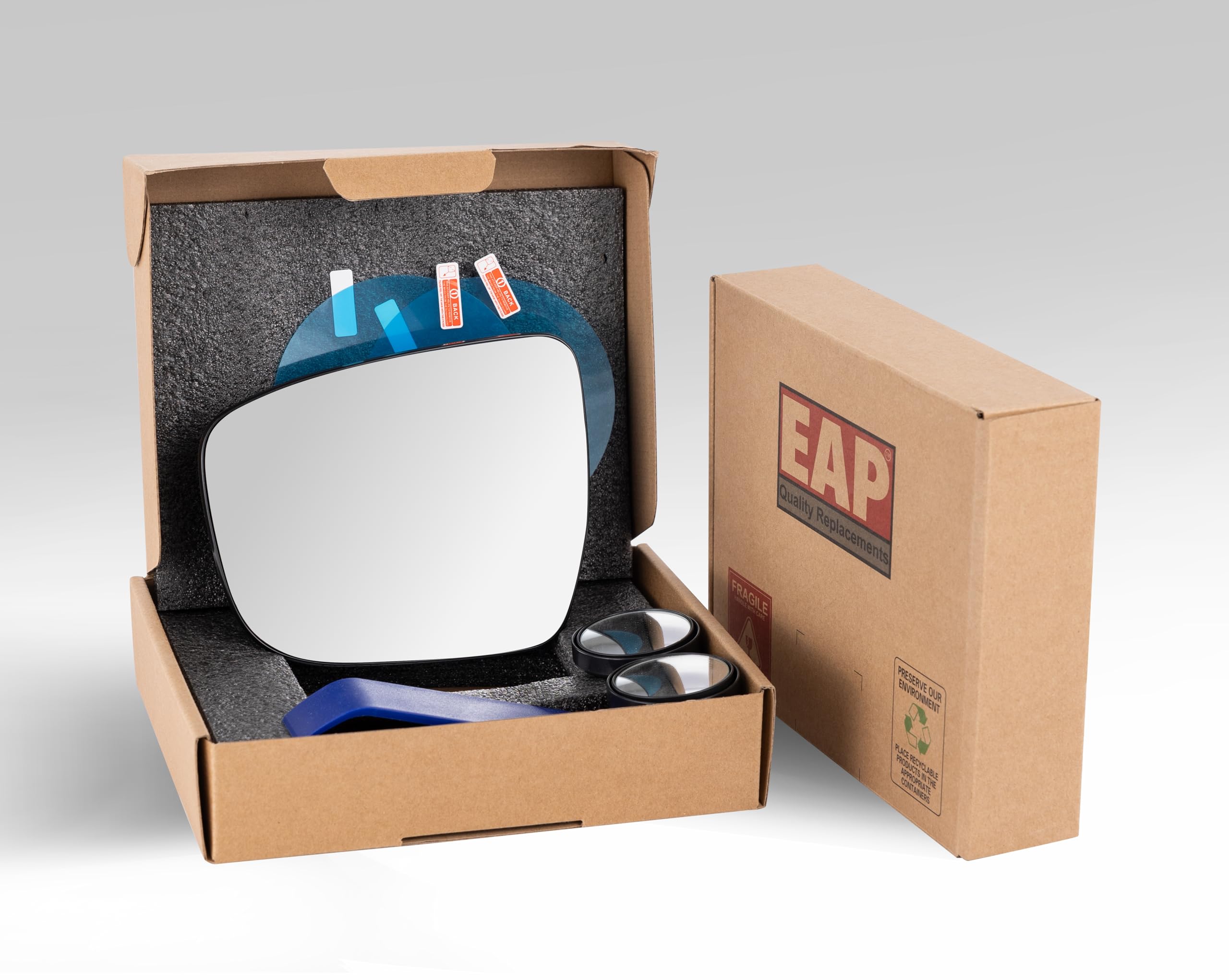EAP Driver Side Mirror Glass Compatible with Nissan Rogue Sport