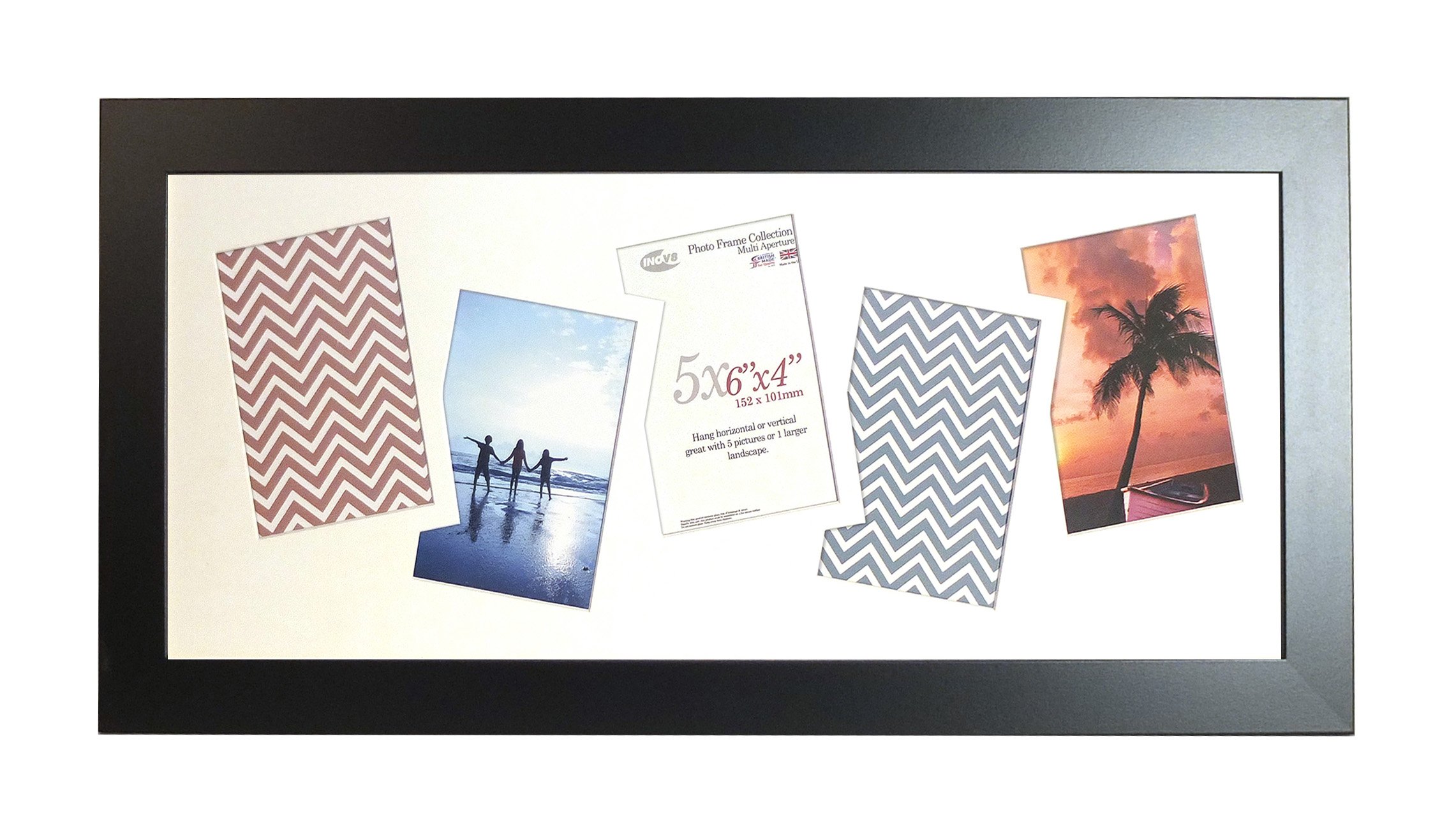 Cadre photo Inov8 Orchard noir protégeant vos images de 25 x 25,4 cm