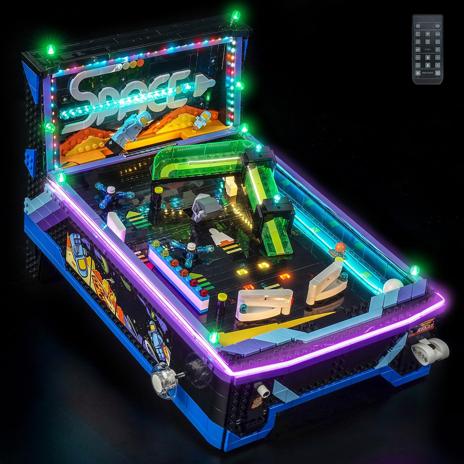 LocoLee LED Light Set Compatible with LEGO 11374 Arcade Pinball Machine