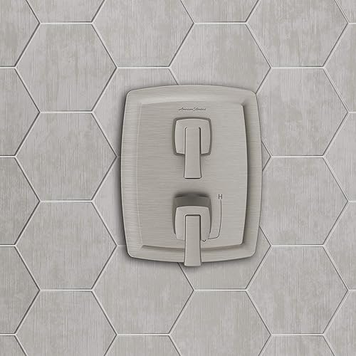 Miniatura 5 de American Standard TU353740.295 Townsend - Desviador de ducha integrado de 2 manijas, solo níquel cepillado