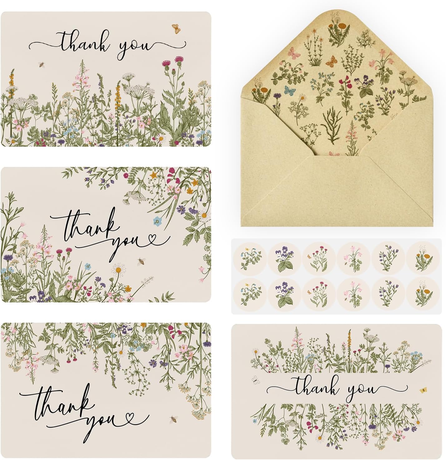 A6 Floral Greeting Cards, Blank Cards, Art Greeting Cardsand